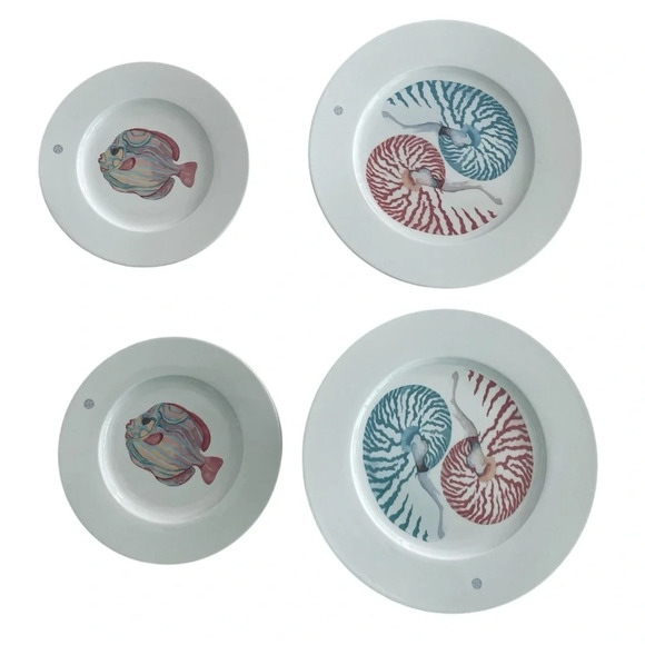 Nicolette Mayer Sea Coastal Dinnerware Collection Plates - Picture 2 of 9